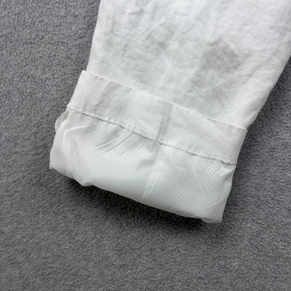 Lauren Ralph Lauren Pants Mens 34x34 White Linen Satin Lined Flat Front Trouser - Picture 6 of 10